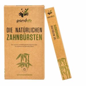 Pandoo 4er-Set umweltfreundliche Zahnbürste